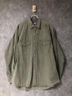 90s 香港製 Old GAP カーキ ウエスタンシャツ Lサイズ - メルカリ