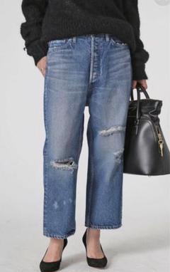 マディソンブルー　サルエル　デニム　CRASHED SAROUEL DENIM
