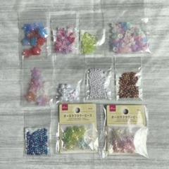 ビーズ　まとめ売り　花　フラワー　パール