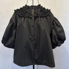 【新品】襟周りゴージャスフリルブラウス フリーサイズのサムネイル