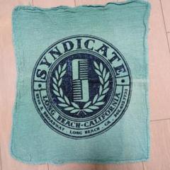 シンジケート　SYNDICATE BARBERSHOPロゴ タオル 緑色