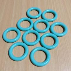10個セット 55mm 木製リング グリーン