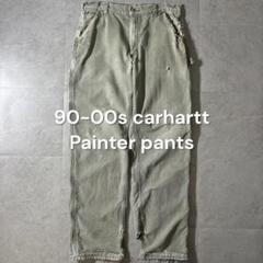 90-00s carhartt ペインターパンツ グランジ モスグリーンフェード 90-00s carhartt ペインターパンツ グランジ モスグリーン