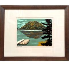 ダケカンバ／大本靖 (木版画) ダケカンバ／大本靖 (木版画) （取り扱い作家 あ行 - 絵のある