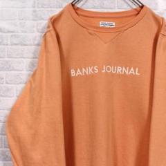 BANKS JOURNAL ロゴ刺繍 ビンテージ デザイン スウェット バンクス