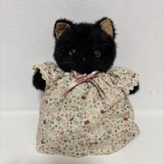 激レア　レトロ　モンスイユ　ぬいぐるみ　にぽぽ　黒猫　monseuil モンスイユ ぬいぐるみ猫・にぽぽ・モン・スイユ人形・平成