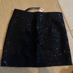 Tommy Hilfiger スパンコール黒ミニスカート