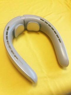 ネッククーラー シルバー U字型 YAYAMIYA 冷却プレート首掛け扇風機