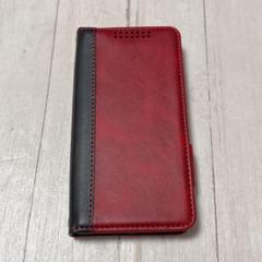 Xperia ACE III スマホケース 手帳型 レザー レッド