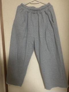 sinss ダブルタックスウェットパンツ　グレー