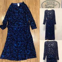 ローラアシュレイ シルクベルベット シフォン　トップス&ロングスカート ローラアシュレイ シルクベルベット シフォントップス&ロング