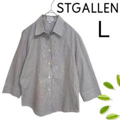 ★ STGALLEN ザンクトガレン　日本製　花柄　総柄　長袖　シアー　シャツ ☆ STGALLEN ザンクトガレン 日本製 花柄 総柄 長袖 シアー