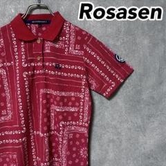 Rosasen ロサーセン ポロシャツ ワンピース 総柄 バンダナ柄 ウェア