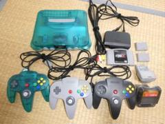 Nintendo 64 本体 クリアブルー fzerox 他