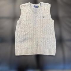 Ralph Lauren グレー Vネック ベスト M - メルカリ