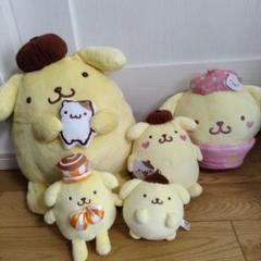 美品 サンリオ ポムポムプリン マフィン ぬいぐるみ セット