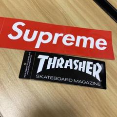 supreme thrasher ステッカー シュプ スラッシャー - メルカリ