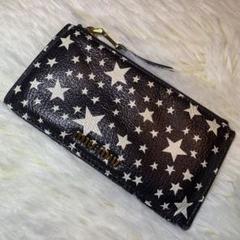 【期間限定！最安値挑戦】 美品 miu miu フラグメントケース カードケース ブラック 星柄 小物