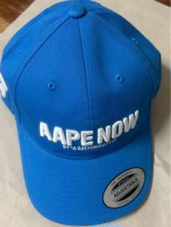 AAPE NOW キャップ 青 調整可能 AAPE NOW キャップ 青 調整可能 - メルカリ