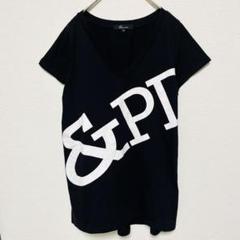人気アイテム✨　ロゴ映え◎ &byP&D Tシャツ 黒 38サイズ【826】