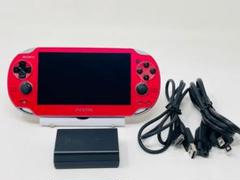 PS Vita 本体 PCH-1100 コズミックレッド 充電器付き