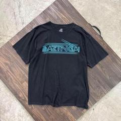 7SM3 フロントプリントTシャツ　ブラック　XL 古着　used