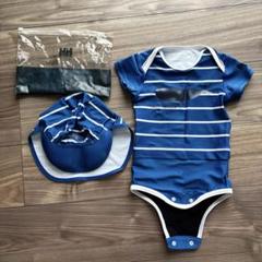 HELLY HANSEN　ベビー水着　ロンパース　80