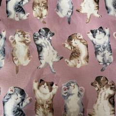 へそ天猫柄ペルシャ猫柄リュックナップサック