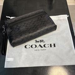 COACH ブラック クラッチバッグ 保存袋付き
