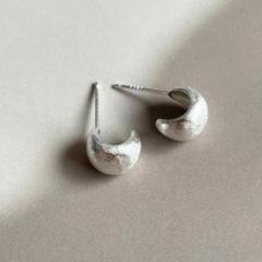 ピアス　マット　ドロップ　しずく　小さめ　Silver925のサムネイル