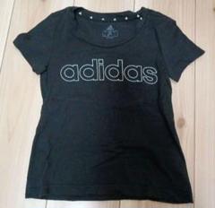 キッズ　adidas　黒　Tシャツ　半袖 130cm