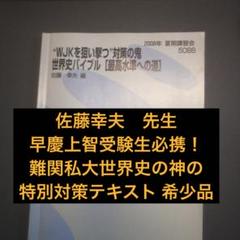 代ゼミテキスト WJK世界史バイブル 佐藤幸夫 夏期講習会 代々木