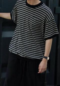 Relaxfit Panel Rib Border T-shirtのサムネイル