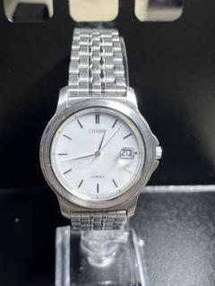 極美品　稼働品　CITIZEN　シチズン　フォルマ　ホワイト　レザー　ソーラー フォルマ ペアウォッチ シチズンフォルマソーラーペアbm6774-51c