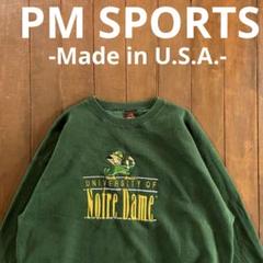USA製！！【PM SPORTS ピーエムスポーツ】ノートルダム大学スウェット