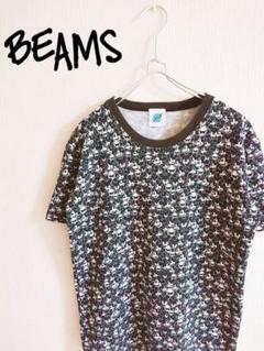 D221045 BEAMS ミッキー総柄半袖Tシャツ