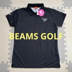 新品 BEAMSGOLF バック フラワー プリント ポロシャツ