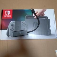 Nintendo Switch グレー 本体 +オン接続用アダプタ - メルカリ