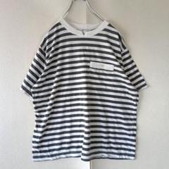 アメカジ　ポケット付き　ボーダーTシャツ　グランジ　カートコバーン
