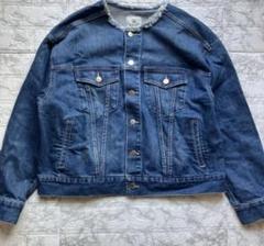 未使用 ナノユニバース レオン&ハーパーコラボ デニムチャイナ