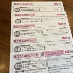 家庭科　カラーテスト　答えたしかめシート　小学校　六年生　　（匿名配送）