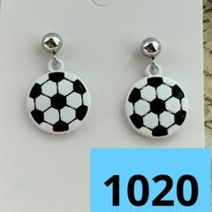 サッカーピアス☆ボールピアス☆スポーツピアス☆ハンドメイドピアス
