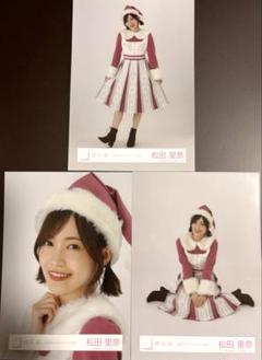 最終値下げ！松田里奈 直筆サイン入り 2024年 クリスマスサンタ衣装 櫻坂46 2024年 クリスマスサンタ衣装 松田里奈 セミコンプ