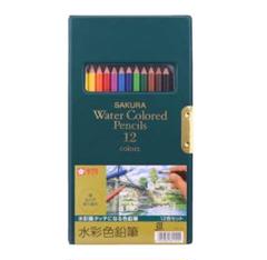 新品未使用品 サクラクレパス 水彩色鉛筆 12色 EPY12のサムネイル
