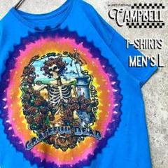【希少L☆US輸入】グレイトフルデッド バンドTシャツ タイダイ柄ブルー