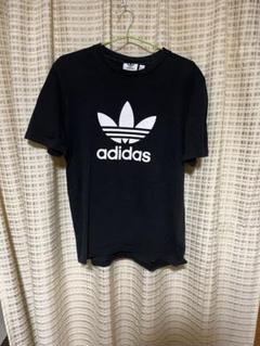 adidas ブラックTシャツ 短丈