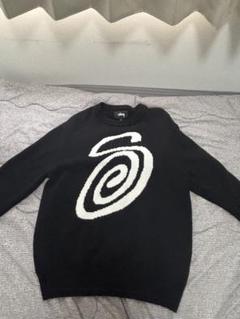 ステゥーシー スワール模様の黒いニットセーター 楽天市場】STUSSY (ステューシー) SWIRLY SWEATER (スワルリー