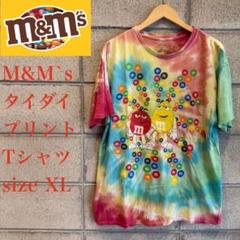 M&M's タイダイプリント Tシャツ XLのサムネイル
