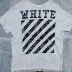 オフホワイト バックロゴ Tシャツ