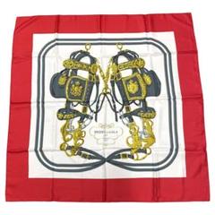 エルメス HERMES スカーフ シルクジャージ　スムーズカレ　「式典用馬勒」 HERMES - エルメス HERMES カレ90 スカーフ 「式典用の馬勒